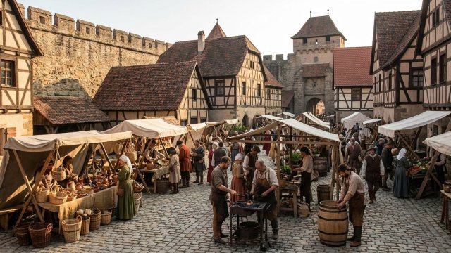 Stadtleben im Mittelalter: Alltag, Berufe und Stadtentwicklung in Österreich erklärt