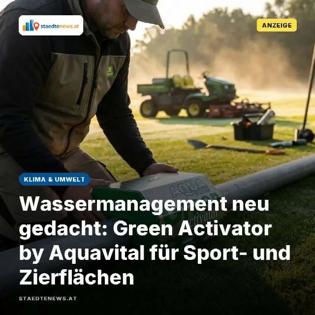 Share-Card fuer Wassermanagement neu gedacht: Green Activator by Aquavital für Sport- und Zierflächen
