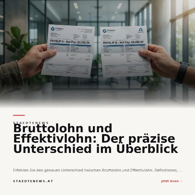 Share-Card fuer Bruttolohn und Effektivlohn: Der präzise Unterschied im Überblick