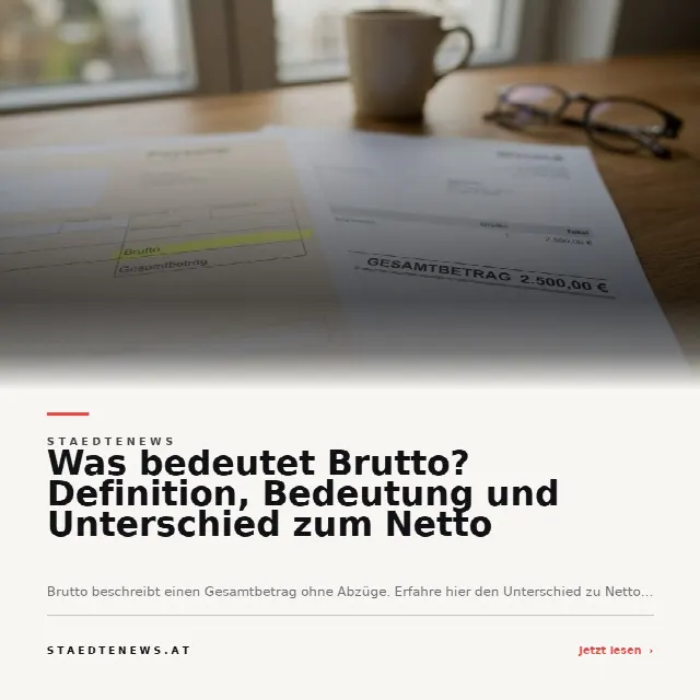 Share-Card fuer Was bedeutet Brutto? Definition, Bedeutung und Unterschied zum Netto