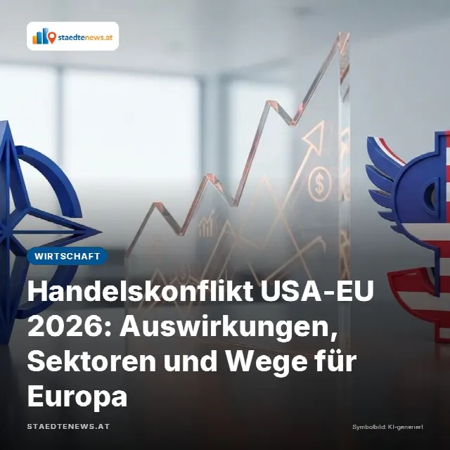 Share-Card fuer Handelskonflikt USA-EU 2026: Auswirkungen, Sektoren und Wege für Europa