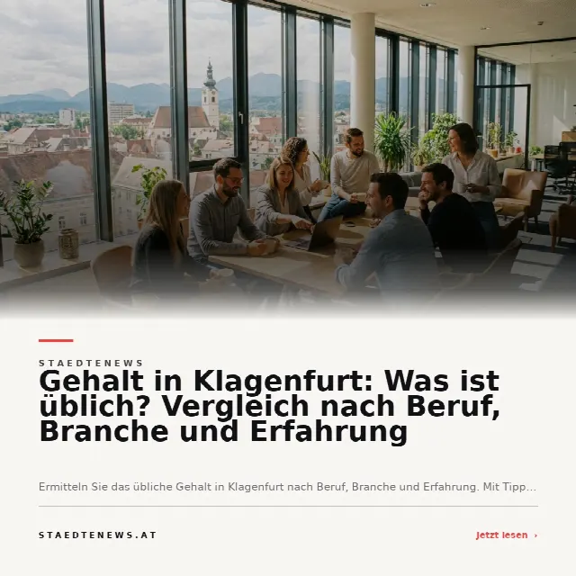 Share-Card fuer Gehalt in Klagenfurt: Was ist üblich? Vergleich nach Beruf, Branche und Erfahrung