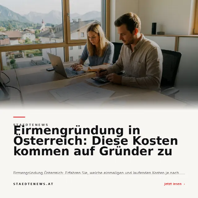 Share-Card fuer Firmengründung in Österreich: Diese Kosten kommen auf Gründer zu