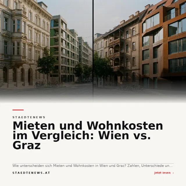 Share-Card fuer Mieten und Wohnkosten im Vergleich: Wien vs. Graz