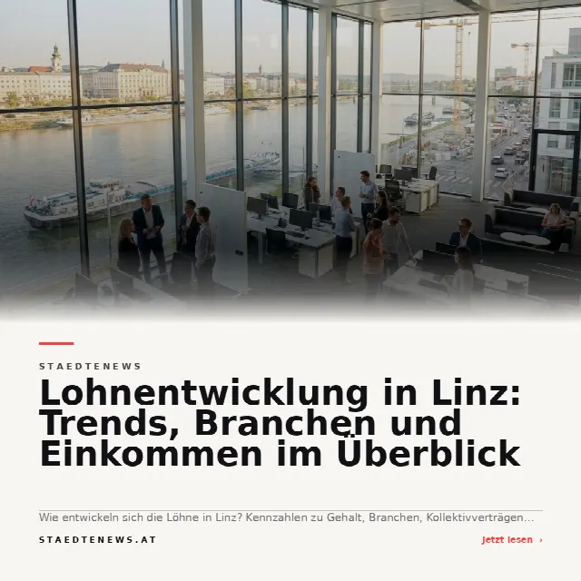 Share-Card fuer Lohnentwicklung in Linz: Trends, Branchen und Einkommen im Überblick