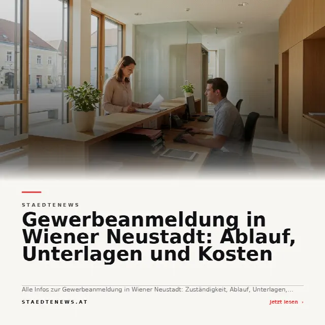 Share-Card fuer Gewerbeanmeldung in Wiener Neustadt: Ablauf, Unterlagen und Kosten