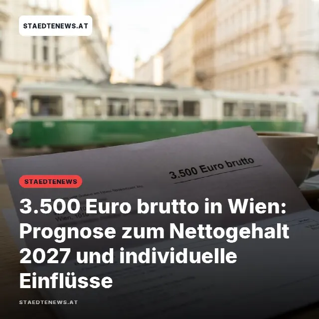 Share-Card fuer 3.500 Euro brutto in Wien: Prognose zum Nettogehalt 2027 und individuelle Einflüsse