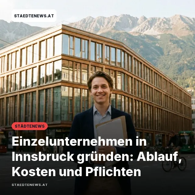 Share-Card fuer Einzelunternehmen in Innsbruck gründen: Ablauf, Kosten und Pflichten